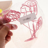 Max 6 Pack Tall Table Number Cards Photo Holder Paper Menu Clips, (Pink) Animal