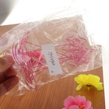 Max 6 Pack Tall Table Number Cards Photo Holder Paper Menu Clips, (Pink) Brids