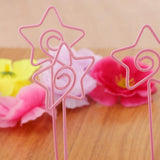 Max 6 Pack Tall Table Number Cards Photo Holder Paper Menu Clips, (Pink) Brids