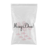 Max 6 Pack Tall Table Number Cards Photo Holder Paper Menu Clips, (Pink) Round