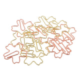 Max 12x Sakura Shape Paper Clip Creative Metal Bookmark Office School Stationery