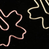 Max 12x Sakura Shape Paper Clip Creative Metal Bookmark Office School Stationery
