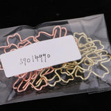 Max 12x Sakura Shape Paper Clip Creative Metal Bookmark Office School Stationery