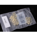 Max 8 Pcs Metal Metal Paper Clip Hand Account Bookmark Stationery Dollar Sign