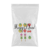 Max 16Pcs Fruits Pencil Erasers Kids School Stationery Supplies Xmas Party Gifts