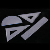 Max Compass Geometry Kit Math Set 7 Pcs for Students with Plastic Carrying Case