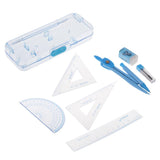 Max Compass Geometry Kit Math Set 7 Pcs for Students with Plastic Carrying Case