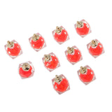 Maxbell 10x Clear Resin Polygon Crystal Pendants Jewelry Making Charms red