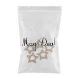 Maxbell 5 Piece Jute Cord Rope Charms Necklace Earrings Pendants Star 45x45mm