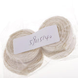 Maxbell 5 Piece Jute Cord Rope Charms Necklace Earrings Pendants Beige Round 38x7mm