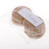 Maxbell 5 Piece Jute Cord Rope Charms Necklace Earrings Pendants Brown Round 38x7mm