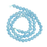 Maxbell 1 Strand of 15inch Natural Jade Jewelry Making Stone Round Loose Beads 6mm