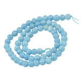 Maxbell 1 Strand of 15inch Natural Jade Jewelry Making Stone Round Loose Beads 6mm