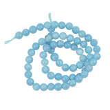 Maxbell 1 Strand of 15inch Natural Jade Jewelry Making Stone Round Loose Beads 6mm