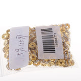 Maxbell 200Pcs 8mm Gold Plated Rhinestone Rondelle Spacer Beads for jewelery Making