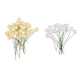 Max Foam Ball Shape Artificial Flower Xmas Decors Foam Ornaments white