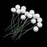 Max Foam Ball Shape Artificial Flower Xmas Decors Foam Ornaments white