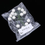 Max Foam Ball Shape Artificial Flower Xmas Decors Foam Ornaments white