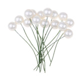 Max Foam Ball Shape Artificial Flower Xmas Decors Foam Ornaments white