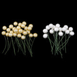 Max Foam Ball Shape Artificial Flower Xmas Decors Foam Ornaments white