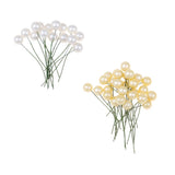 Max Foam Ball Shape Artificial Flower Xmas Decors Foam Ornaments white
