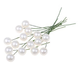 Max Foam Ball Shape Artificial Flower Xmas Decors Foam Ornaments white