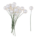 Max Foam Ball Shape Artificial Flower Xmas Decors Foam Ornaments white