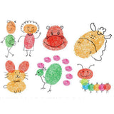 Max Large Ink Pad Stamp for Kids Finger Painting DIY Craft Cardmaking Black
