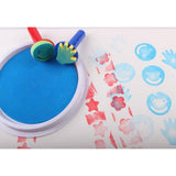 Max Large Ink Pad Stamp for Kids Finger Painting DIY Craft Cardmaking Black