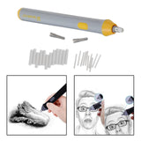 Max Electric Battery Operated Erasers with 22pcs Refills Artists Supplies gray