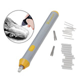 Max Electric Battery Operated Erasers with 22pcs Refills Artists Supplies gray