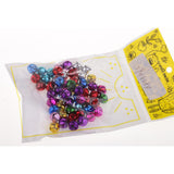 Max Christmas Jingle Bells Pendants Charms Ornament 60 Pieces Colorful 10mm