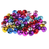 Max Christmas Jingle Bells Pendants Charms Ornament 60 Pieces Colorful 10mm