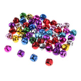 Max Christmas Jingle Bells Pendants Charms Ornament 60 Pieces Colorful 10mm
