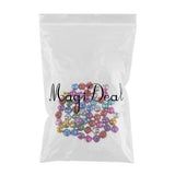 Max Christmas Jingle Bells Pendants Charms Ornament 60 Pieces Colorful 10mm