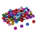 Max Christmas Jingle Bells Pendants Charms Ornament 60 Pieces Colorful 10mm