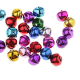 Max Christmas Jingle Bells Pendants Charms Ornament 60 Pieces Colorful 10mm