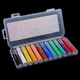 Max 12 Colors Oil Pastels Crayons Pencils Set for Kids Non toxic Water-soluble