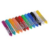 Max 12 Colors Oil Pastels Crayons Pencils Set for Kids Non toxic Water-soluble