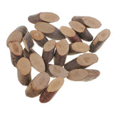 Maxbell 100 Pieces Natural Tree Bark Small Wood Slices Wedding Christmas Home Decor