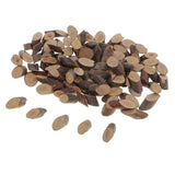 Maxbell 100 Pieces Natural Tree Bark Small Wood Slices Wedding Christmas Home Decor