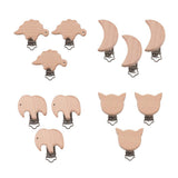 Max 3 Piece Baby Pacifier Chain Clip Pacifier Clip Wooden Clip Baby Clip 54x31mm