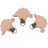Max 3 Piece Baby Pacifier Chain Clip Pacifier Clip Wooden Clip Baby Clip 54x31mm