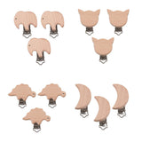Max 3 Piece Baby Pacifier Chain Clip Pacifier Clip Wooden Clip Baby Clip 54x31mm