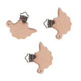 Max 3 Piece Baby Pacifier Chain Clip Pacifier Clip Wooden Clip Baby Clip 54x31mm