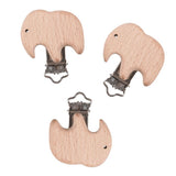 Max 3 Piece Baby Pacifier Chain Clip Pacifier Clip Wooden Clip Baby Clip 41x33mm