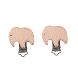 Max 3 Piece Baby Pacifier Chain Clip Pacifier Clip Wooden Clip Baby Clip 41x33mm