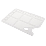 Maxbell Fashion Design Large White Paint Tray Palettes with 23 Grids Thumb Hole Kids DIY Painting Tool