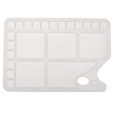 Maxbell Fashion Design Large White Paint Tray Palettes with 23 Grids Thumb Hole Kids DIY Painting Tool