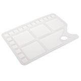 Maxbell Fashion Design Large White Paint Tray Palettes with 23 Grids Thumb Hole Kids DIY Painting Tool